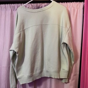 Light green sweat shirt